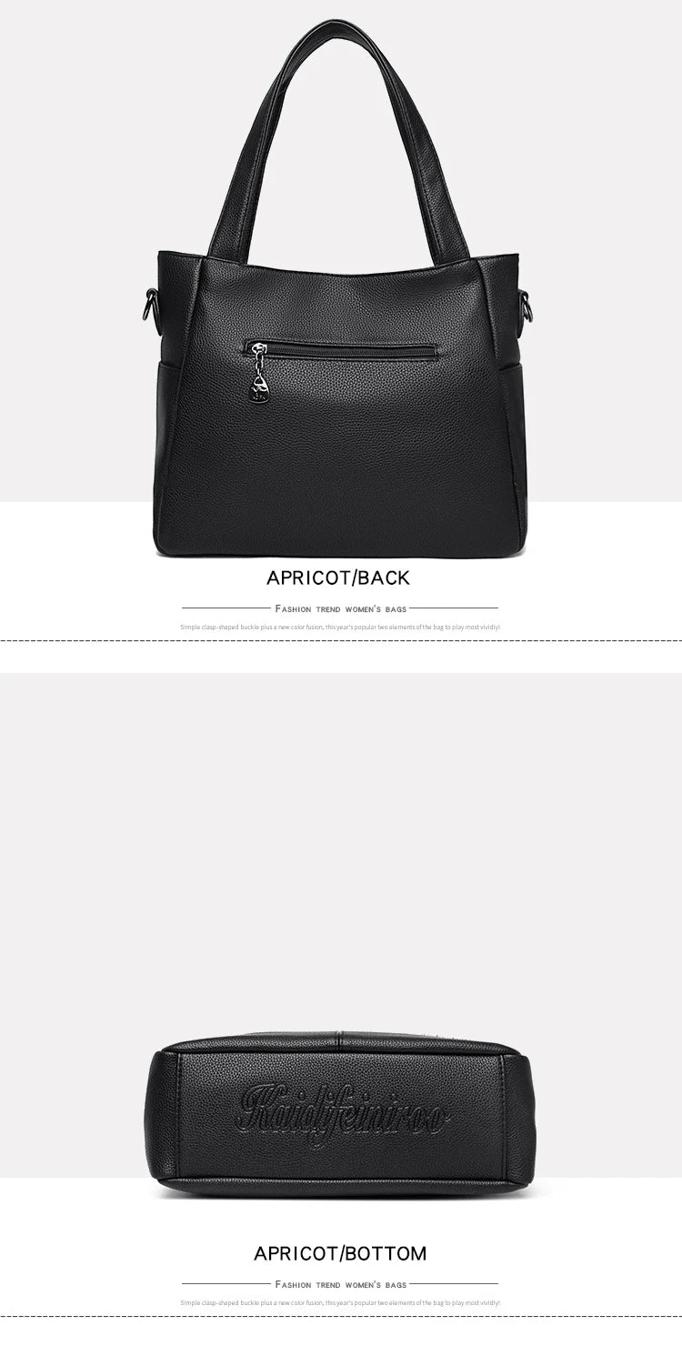 High Quality Soft Leather Shoulder Crossbody Bags For Women Large Capacity Luxury Bag Brand Designer Casual Handbag Sac A Main