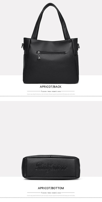 High Quality Soft Leather Shoulder Crossbody Bags For Women Large Capacity Luxury Bag Brand Designer Casual Handbag Sac A Main