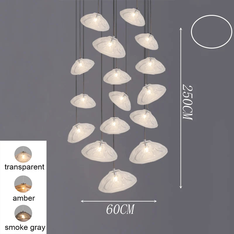 Modern Stair chandelier Pendant lights indoor lighting Ceiling lamp hanging light led Chandeliers for living room indoor lightin
