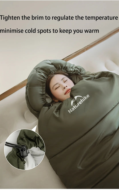 Naturehike Camping Sleeping Bag Ultralight Waterproof 4 Seasons Warm Envelope Type Sleeping Bag for Outdoor Hiking Backpacking