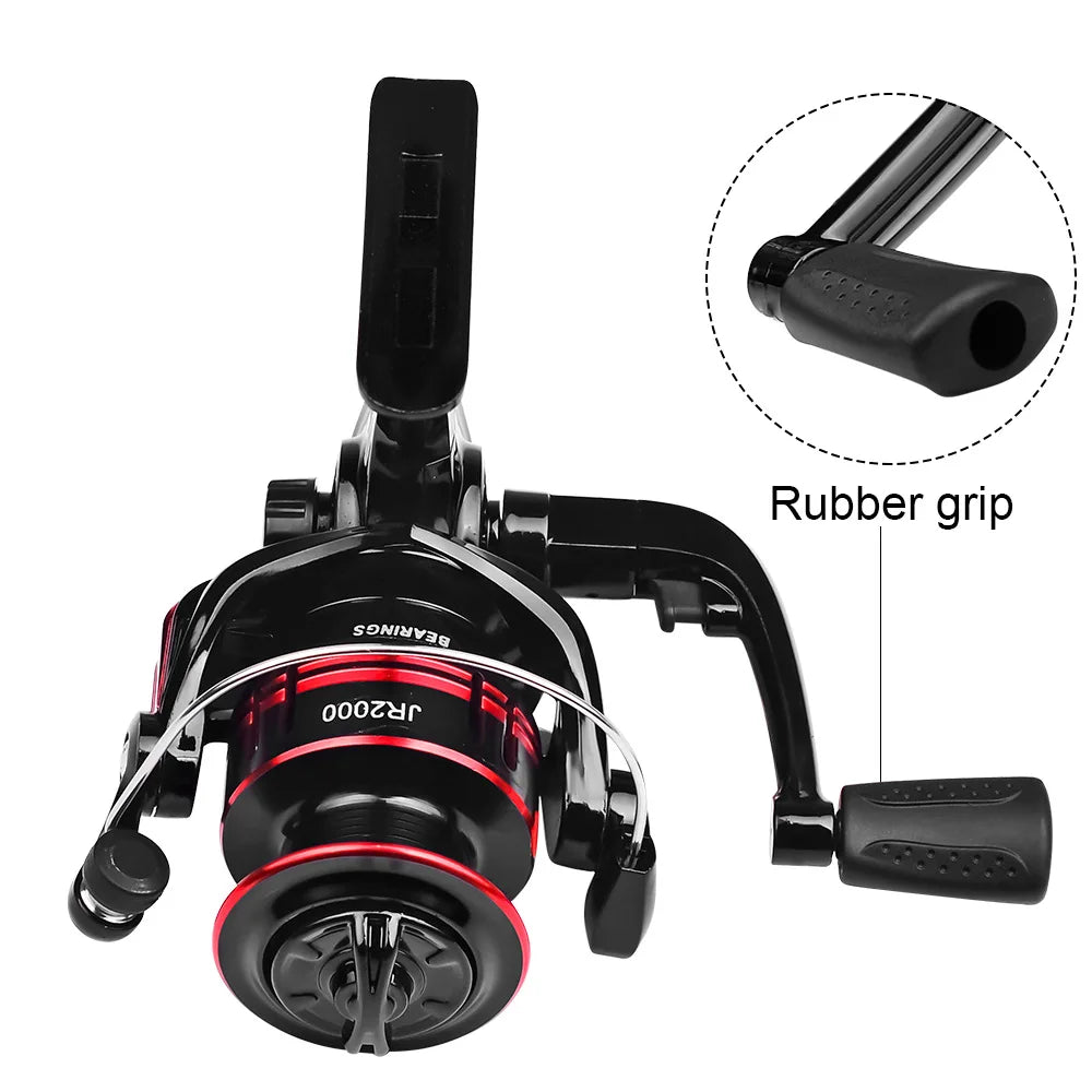 Ultralight Spinning Fishing Reel 2000 Size 5.2:1 1BB 5KG Max Drag Metal Spool Left Right Handle Saltwater Freshwater Lure Tackle