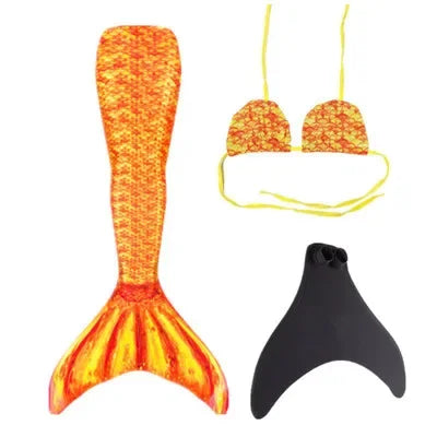 New Kids Adult Swimming Mermaid Tail Girl Mom Cosplay Mermaid Costume Children Party Gift Fantasy Swimsuit with Monofin Fin