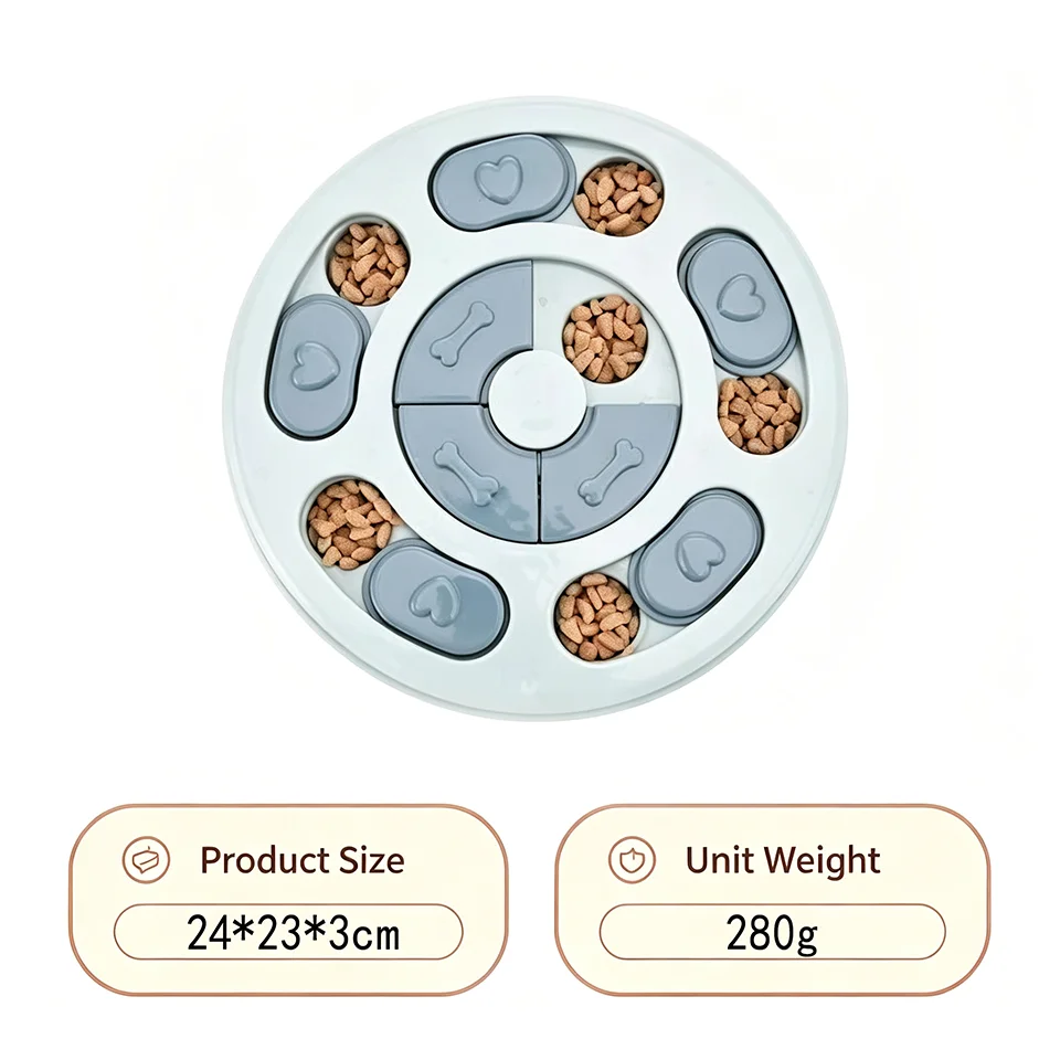 Dog Puzzle Toys Slow Feeder Interactive Brain Increase Puppy IQ Food Dispenser NonSlip Slowly Eating Bowl Pet Cats Dogs Training