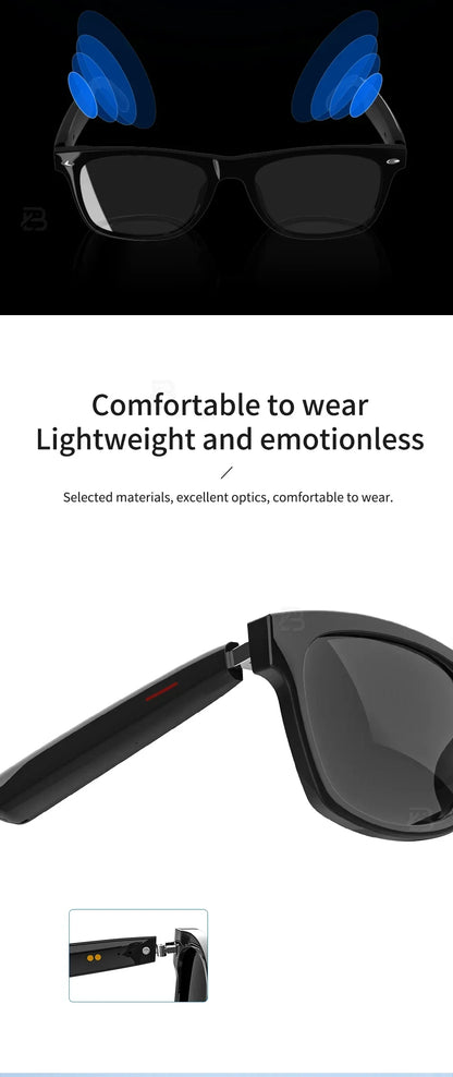Smart Glasses 144 AI Languages Translator Chat Intelligent Bluetooth Call Glass Touch Headset Real-time Sunglasses for Women Man