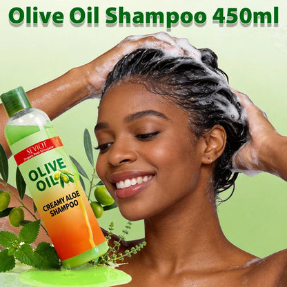 Olive Oil Shampoo 450ml Deep Cleansing Dandruff Removal Shampoo Oil Control Prevents Hair Breakage Scalp Cleansing Hair Care