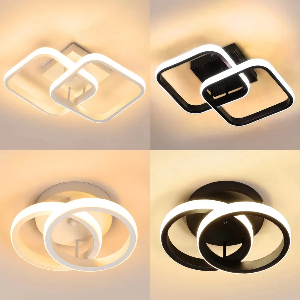 Led Low Noise Ceiling Fan Chandelier Living Dining Table Room Bedroom Kitchen Lights Black White Home Decoration Lamps Fixtures