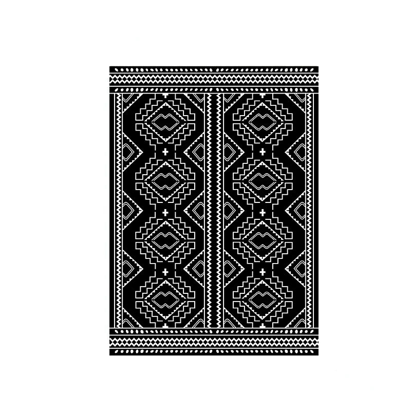 Light Luxury Black and White Striped Rug Modern Large Area Living Room Sofa Rugs Simple Bedroom Decor Carpet Home Room Carpets
