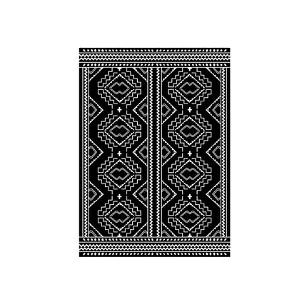 Light Luxury Black and White Striped Rug Modern Large Area Living Room Sofa Rugs Simple Bedroom Decor Carpet Home Room Carpets