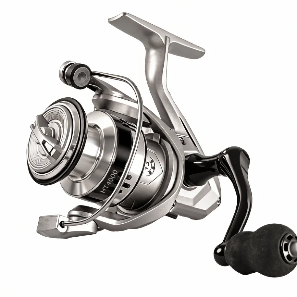 Fisherman Metal Spool Spinning Reel 5.2/1 Gear Ratio Heavy Duty Bait Cast Reel Comfortable Smooth Fishing Reel Lake Fishing