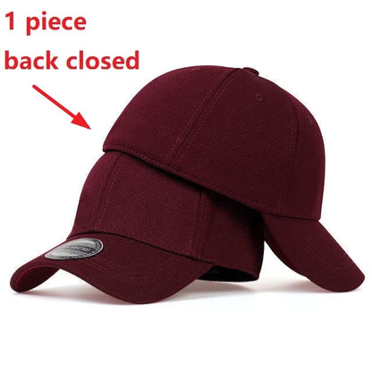 Back Closed Baseball Caps Full Closure Snapback Hats Hip Hop Hat for Men Women58-60cm Dad Hats Cap Kids Adults