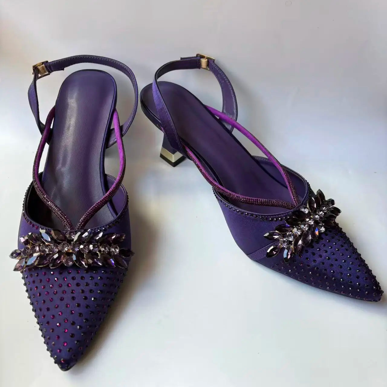 Insightlink Elegant Italian Design Pink Butterfly Shoes and Bag Set for Women - Perfect for Parties and Weddings