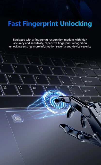 15.6 Inch Laptop Intel Core I9 10980HK Windows 11 Pro 32GB DDR4 M.2 2TB SSD Ultrabook Computer Fingerprint Unlock WIFI Fast