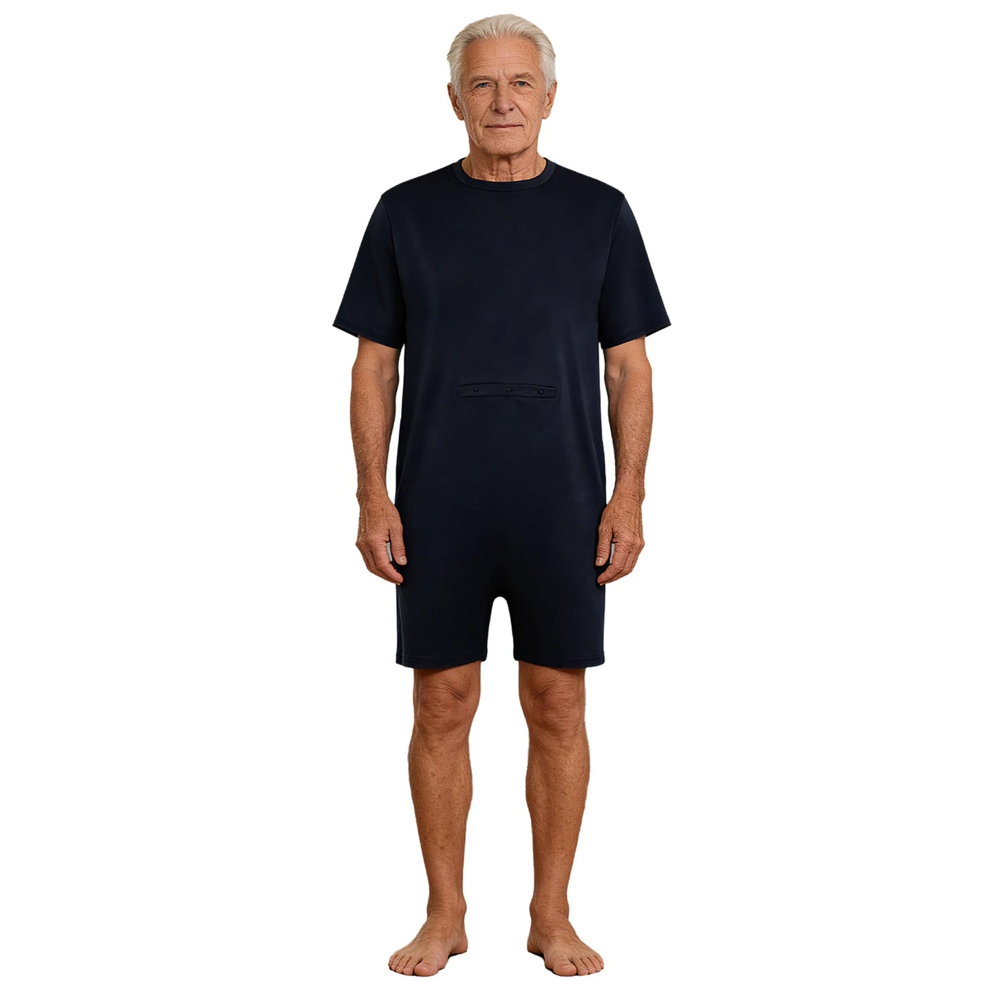 Men Women Special Needs Adaptive Clothing Elderly Alzheimer ASD Anti-Strip Jumpsuit Back Zipper Bodysuit Daily Wear Homewear