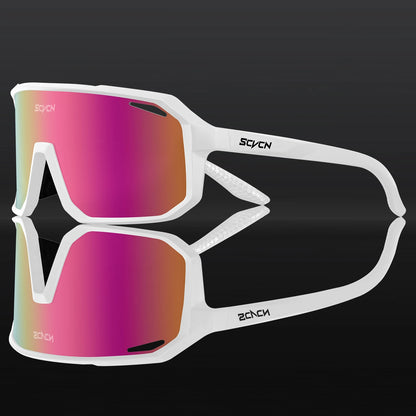 SCVCN Cycling Glasses UV400 Photochromic Sunglasses Men Sun Mountain Bike Road Bicycle Eyewear Sports Running MTB Cycle Gogg