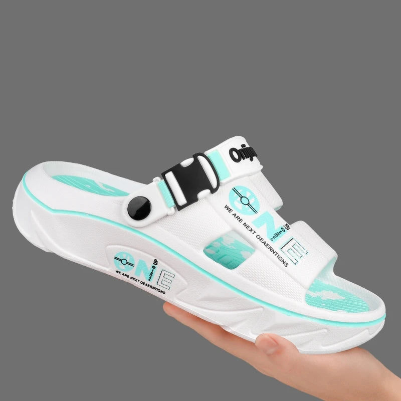 Summer Men's Slippers Outdoor Sandals Beach Comfortable EVA Soft Slides Clogs Casual Garden Shoes Men Women Indoor Home Slippers