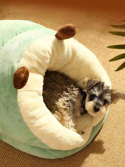 Soft Dog Bed Sofa Warm Plush Pet Kennel for Small Medium Dogs Cats Teddy Sleeping Nest Cozy Puppy Cave House Dog Accessories