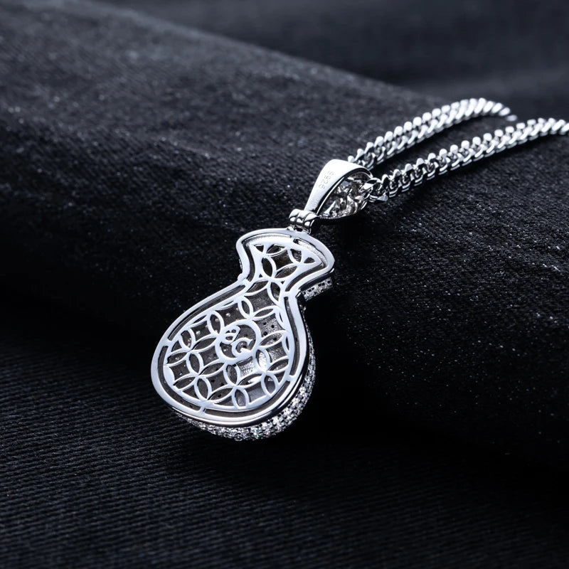 MossanRappr 2.8cttw Moissanite Bling Dollar Money Bag Pendant Hip Hop  Necklace 925 Sterling Silver Heavy Metal Jewelry for Men