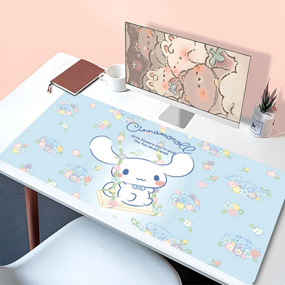 Kawaii Mouse Pad Laptop Anime Gamer Cabinet Keyboard Rug Cute Cartoon C-cinnamoroll Desk Mat PC Gaming Mousepad For Girl Gifts