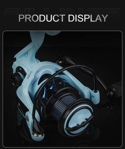BILLINGS Spinning Reel 8KG Max Drag Professional Fishing Reels 5.2:1 Gear Ratio CNC Rocker Metal Spool 2000/3000/4000 Ideal for Freshwater Saltwater Bass Trout Fishing