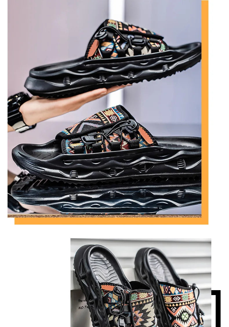 Summer Slippers Mens Shoes Casual Beach Sandals Outdoor Slides Walking Comfort Luxury Designer Lightweight Fashion Home Slippers