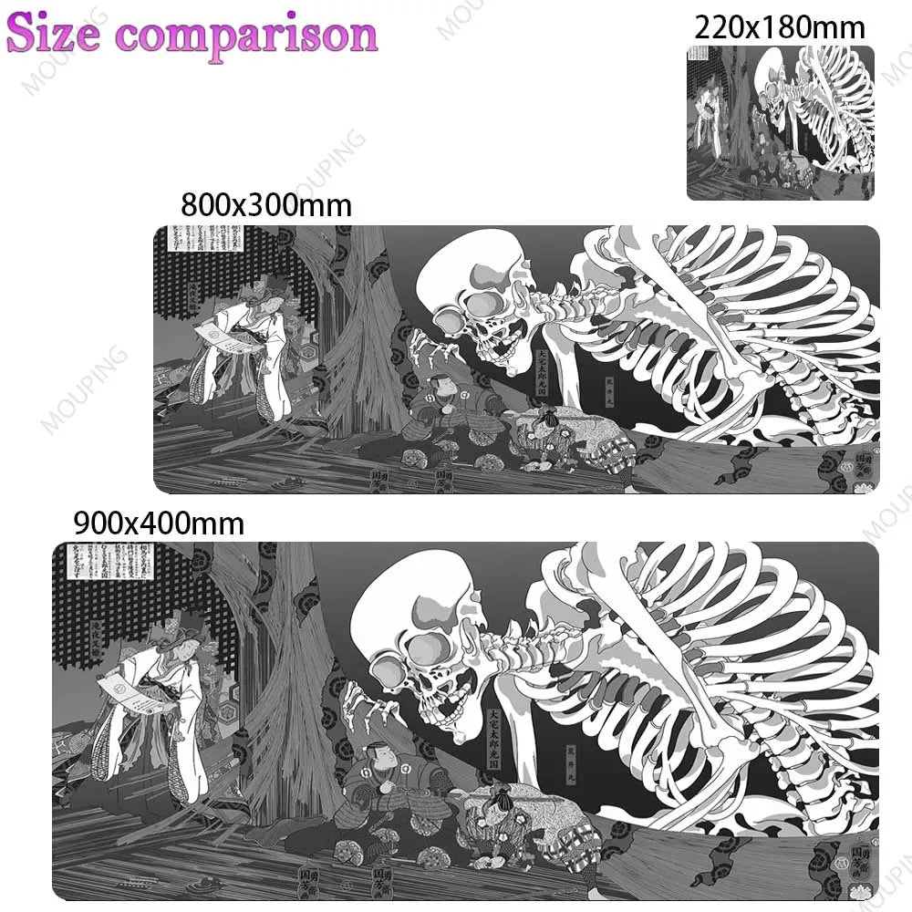 Grid Desk Mat Black Mouse Pad Gamer Laptop Office Carpet Big Mousepad Xxl Anime Computer Tables Rubber Mouse Pad Large Deskmat
