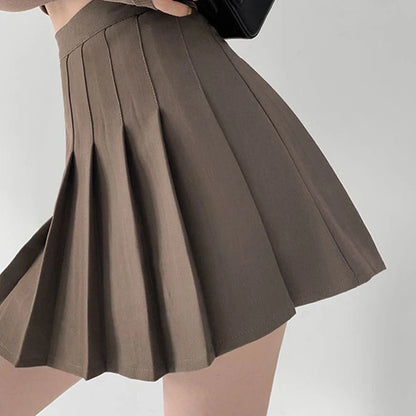 Summer Girls College Style Uniform Suit White Puff-Sleeve Shirt with Bow Slim Waist Skirt Set Women's Short-Sleeve Top And Skirt
