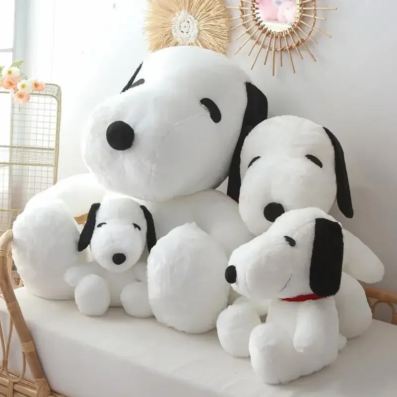 Kawaii Big Size Snoopy Plush Toy White Dog Soft Pillow Stuffed Doll Cartoon Animal Birthday Gifts For Girlfriends Kids Decorate