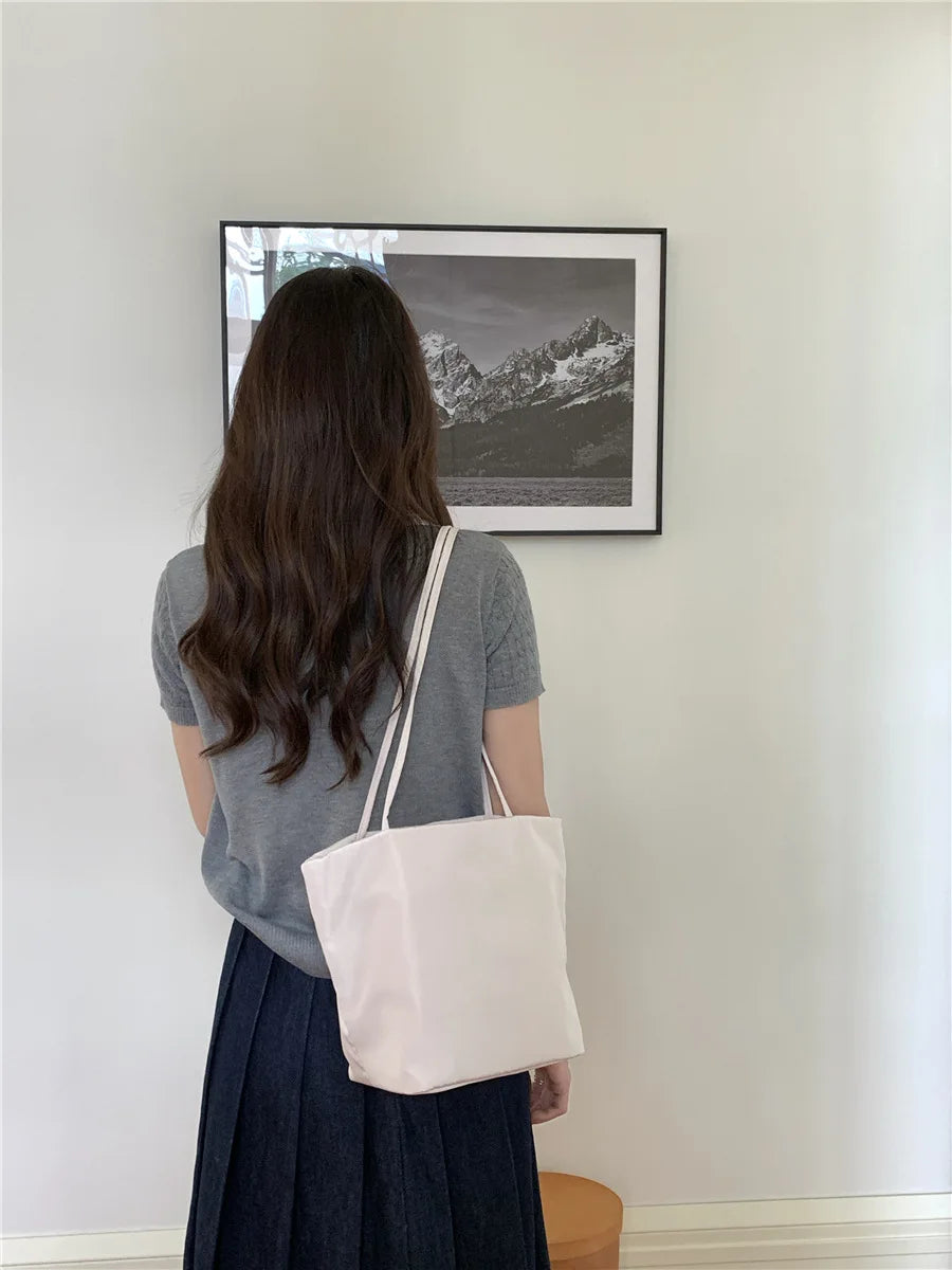 Casual Nylon Bucket Bags for Women Shoulder Bag Fashion Soft Women Bag NEW Tote Purses and Handbags Female Shopper Commuter Bags