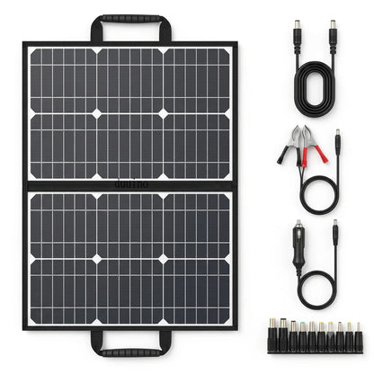 Solar Panel Kit Complete Outdoor 1000W Foldable Solar Power Station Portable Generator Charger 18V for Car Boat Caravan Camping