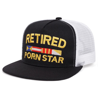2025 Personalized New Flat Edge Hat letters Creative Embroidered Street HipHop Hat Outdoor Leisure Sunshade Baseball Hat Net Hat