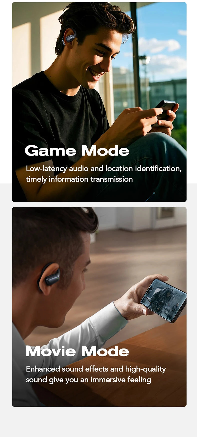 【AI Translator Earbuds】HTC NE25 Bluetooth Earphones LCD Touch Screen Sport Wireless Headphones Long Life with HD Mic
