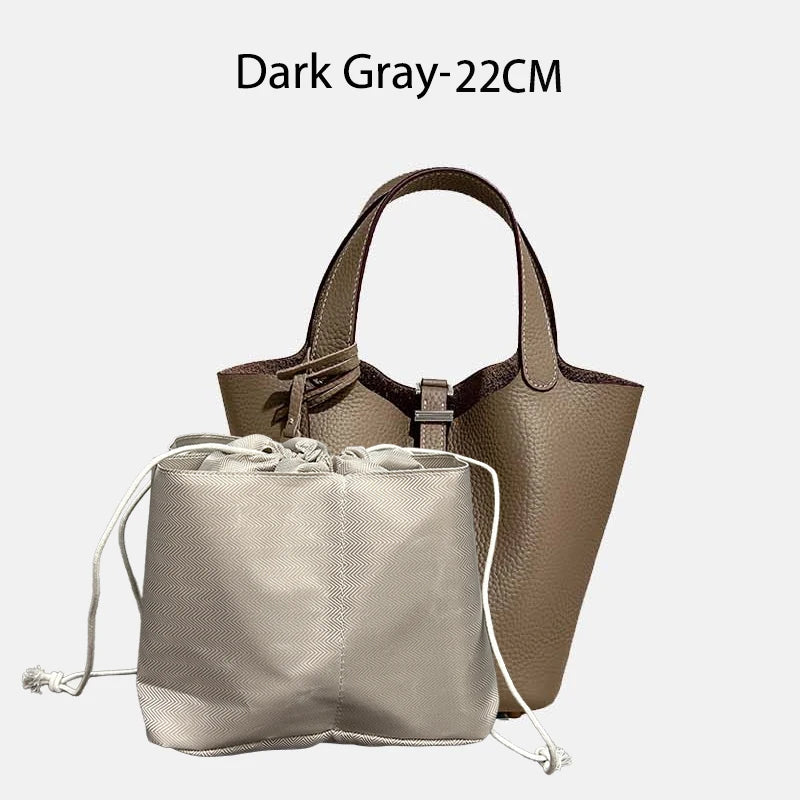 Women Bags Handbags Bucket Bag 18/22 Big Small Fashion Tote Bag Genuine Leather Luxury Quality Designers Lady Hand Bags