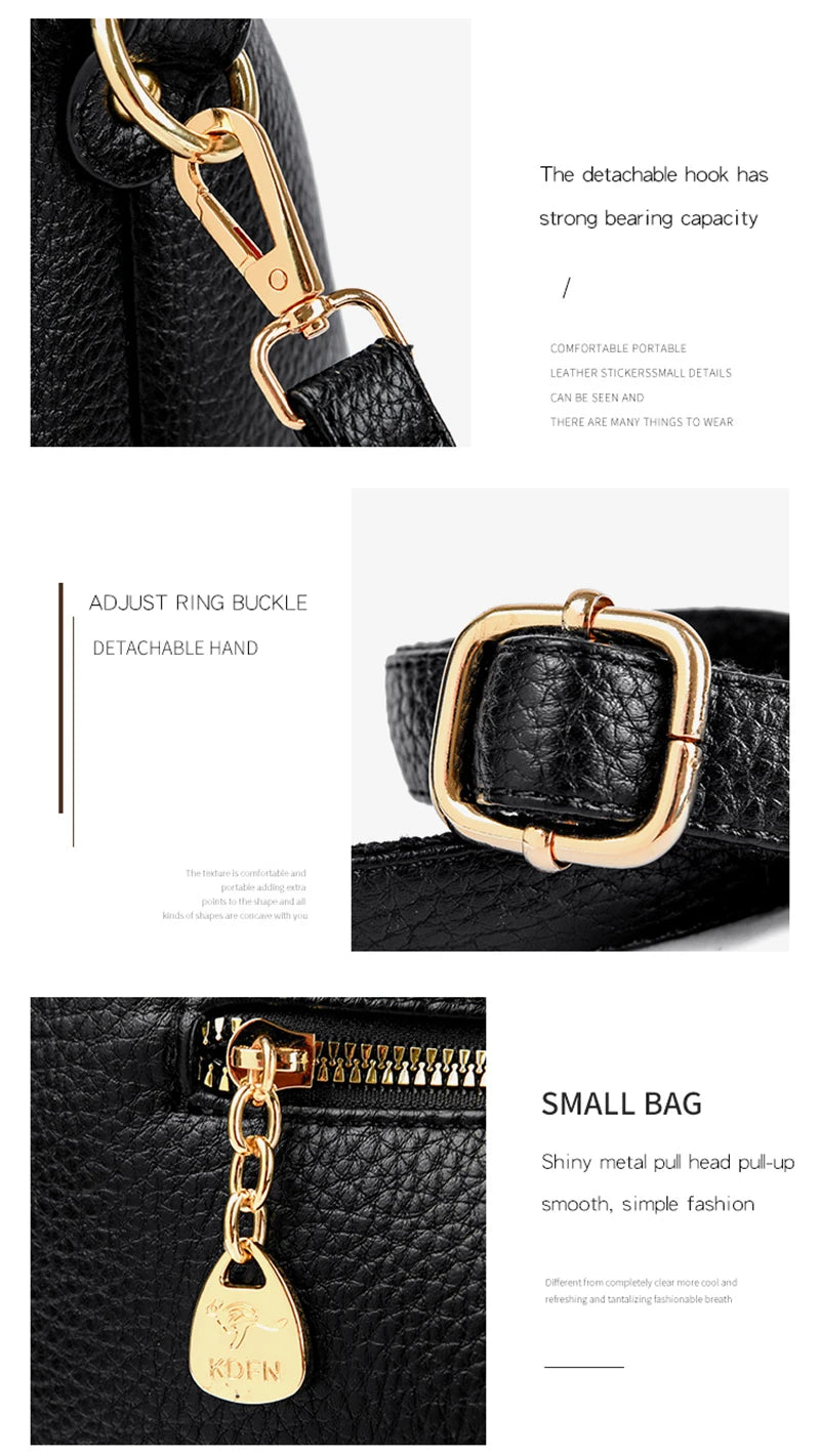 Authentic Leather Tote Bag Luxury Large Capacity Women's Single Shoulder Diagonal Crossbody Bags Fashion Simple Female Handbag