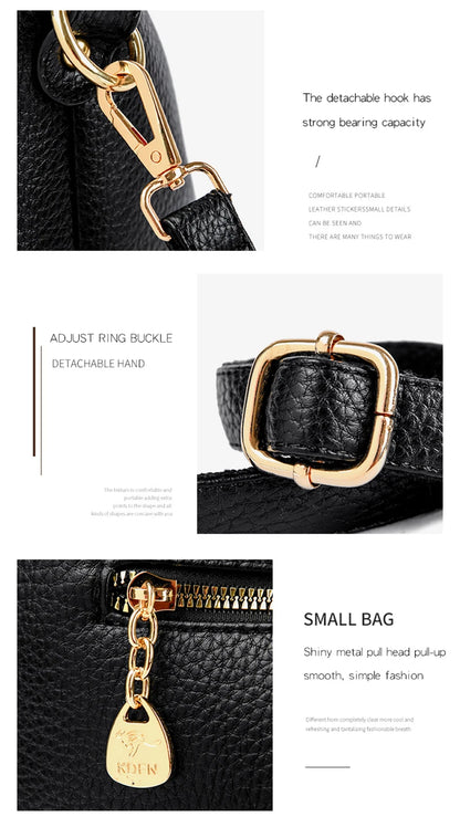 Authentic Leather Tote Bag Luxury Large Capacity Women's Single Shoulder Diagonal Crossbody Bags Fashion Simple Female Handbag