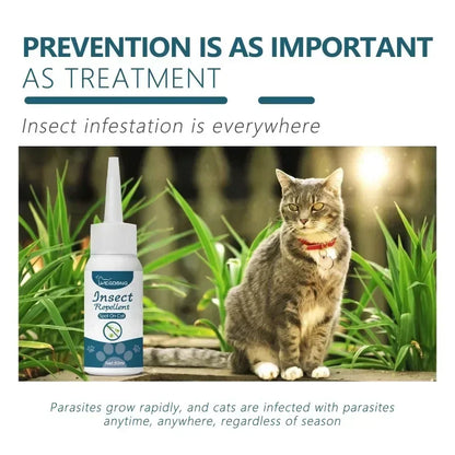 50ml Pet  Flea Tick Agent for Cats, Dogs, and Dogs. Extracorporeal Deworming  Cleaning Agent for Lice, Ticks, and Ticks