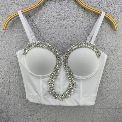 Sexy Party Corset Tops Woman Tank Streetwear Camis Bustier Fashion y2k Crop Top Women Clothes Summer Club Shirt Ladies Bra Blusa