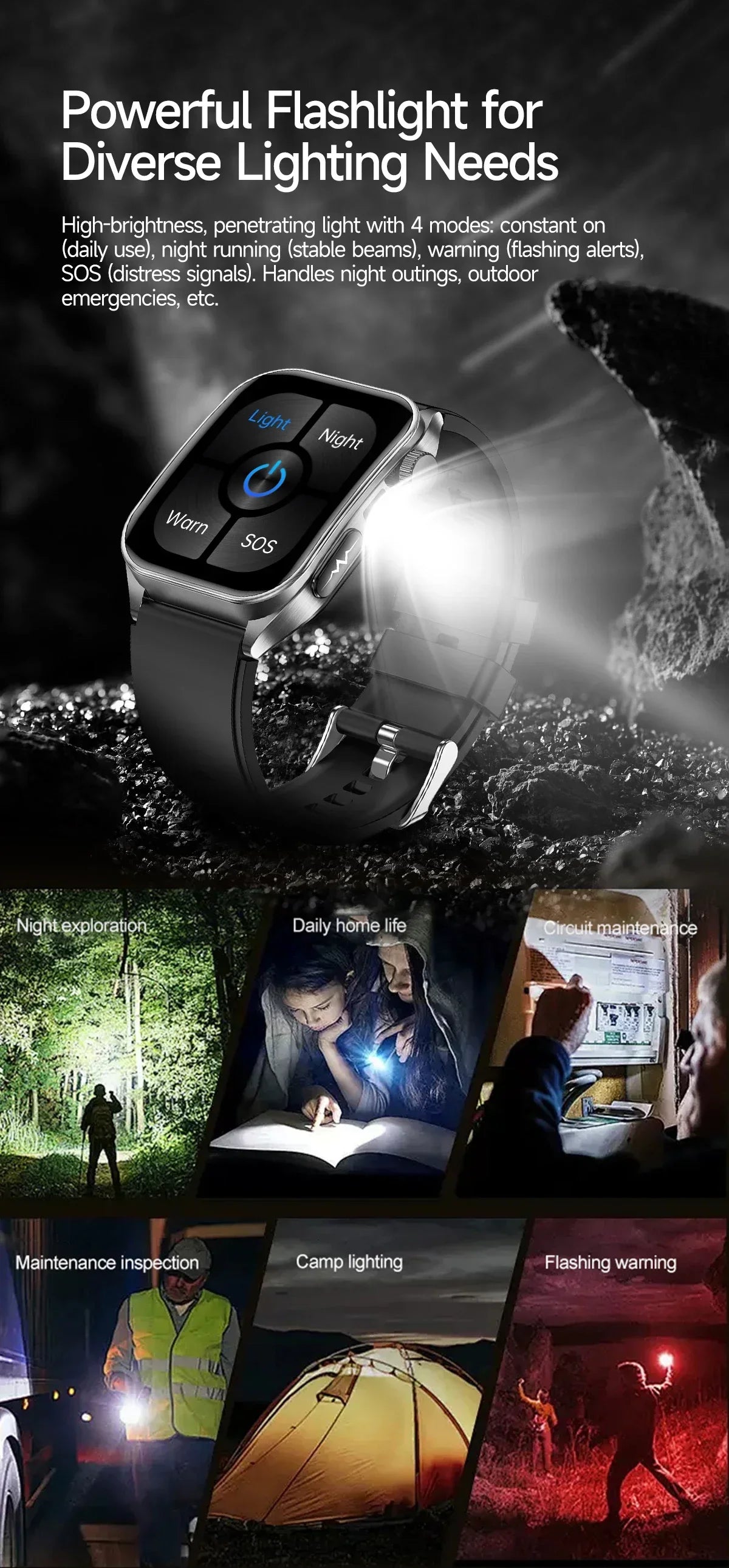 2026 New 650nm Laser Medical Grade Health Smartwatch Men ECG Blood Pressure Lipid Bluetooth Call Smart Watch For Android IOS