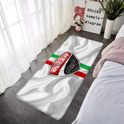 New Arrival Ducati Logo Motorcycle Floor Mat Non-Slip Garage Carpet for Bike