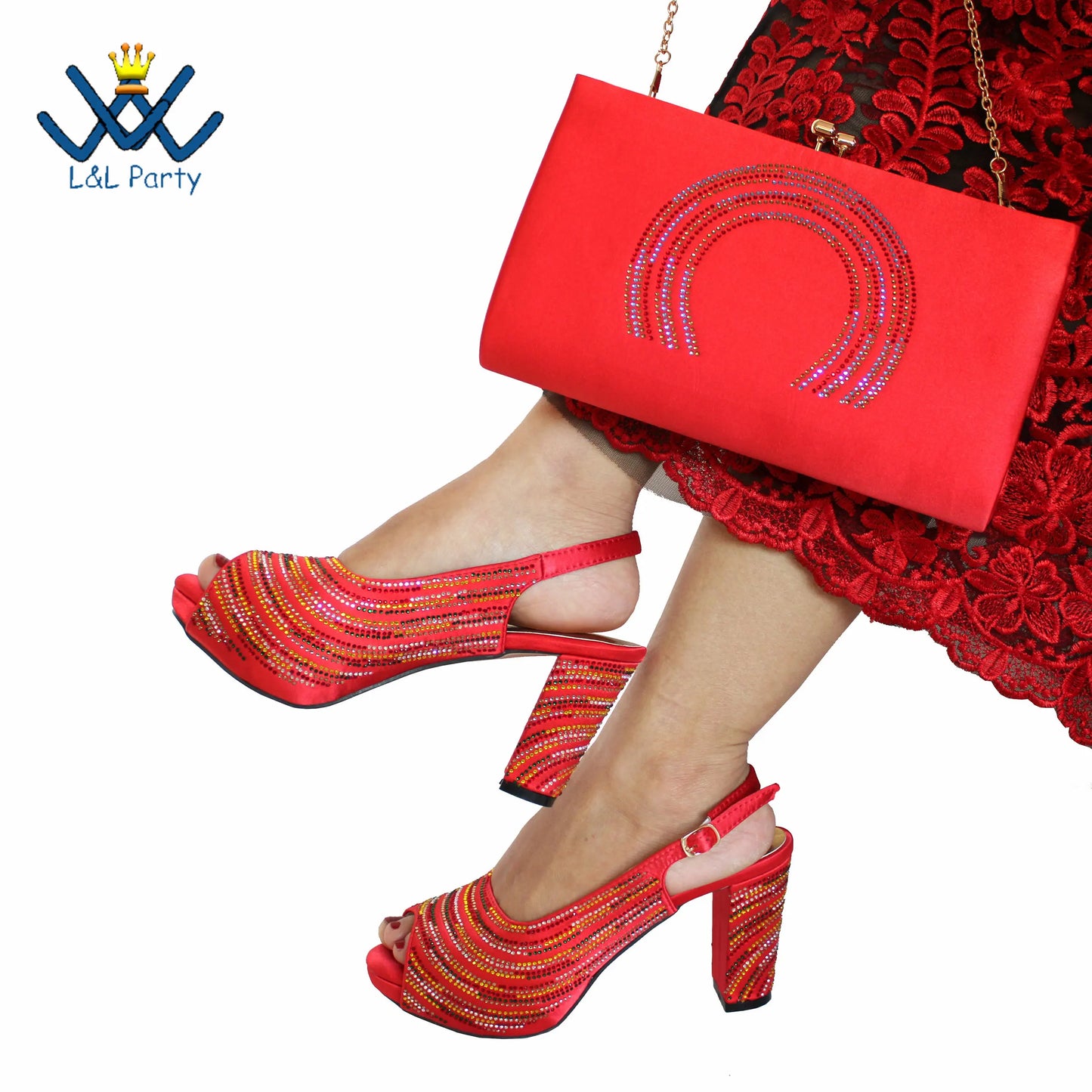 2023 Classics Peep Toe Lemon Green Color Hot Sale Sandals High Quality Women Shoes and Bag Set with Platform for Brithday Party