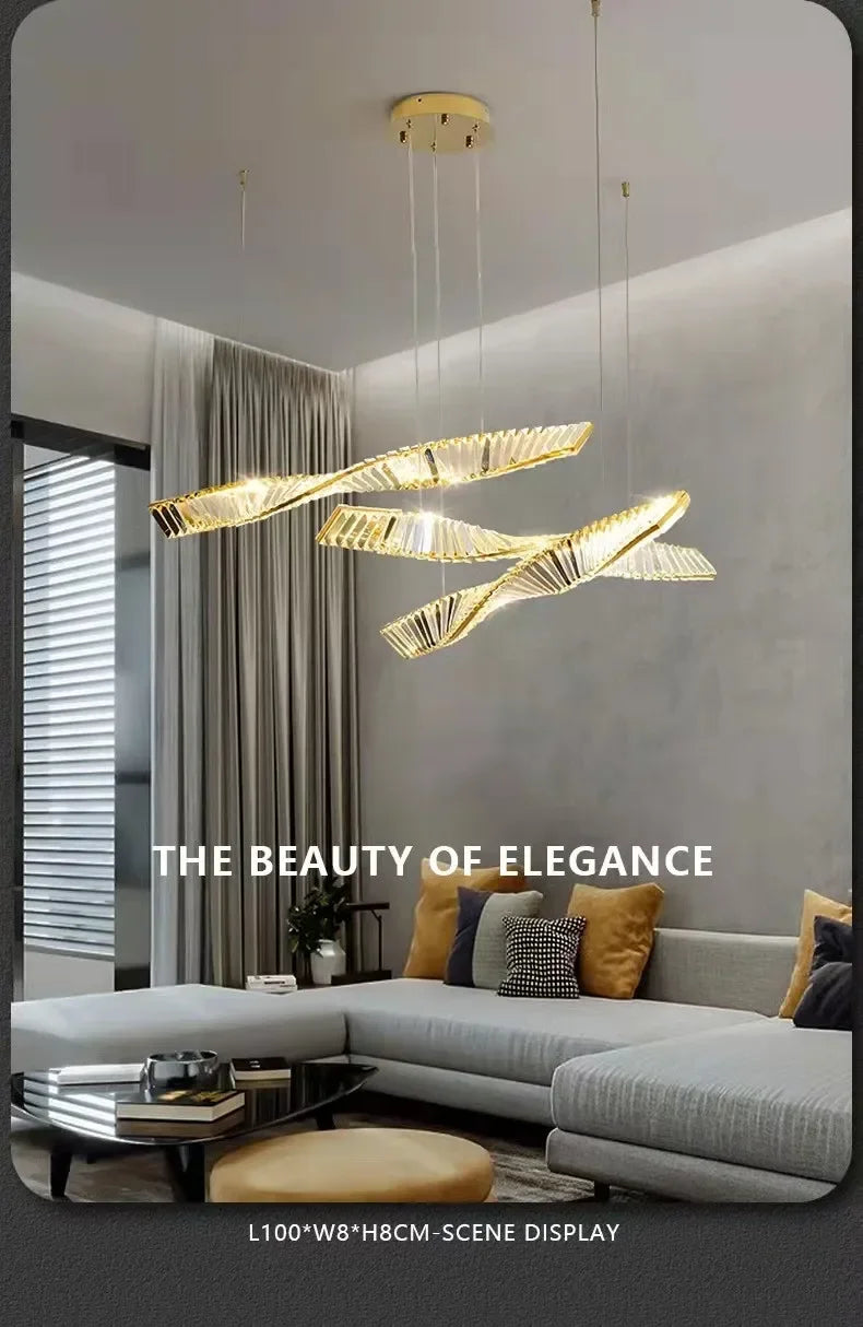 Luxury Crystal Gold Metal Wall Lamp Modern Creative Irregular LED Wall Light Villa Hotel Corridor Bedside Decor Lighting Fixture