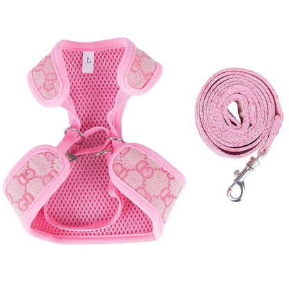 Tide brand pet chest back strangulation dog leash set dog walking rope cat adjustable dog chest back.