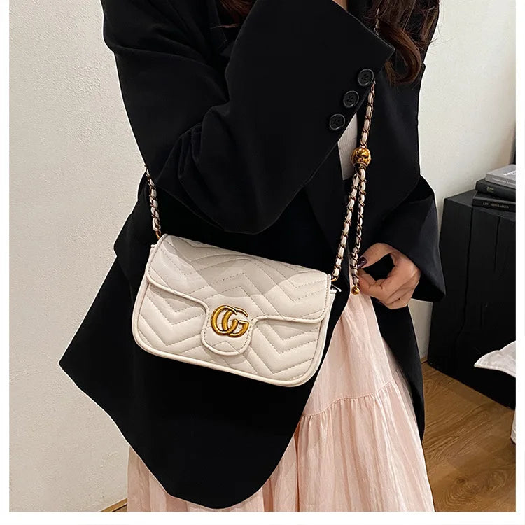 2026 Light Luxury Fashion Women'S  Shoulder Crossbody Bag Niche New Underarm Bag Fashionable Chain Bag Handbag Bag For Women