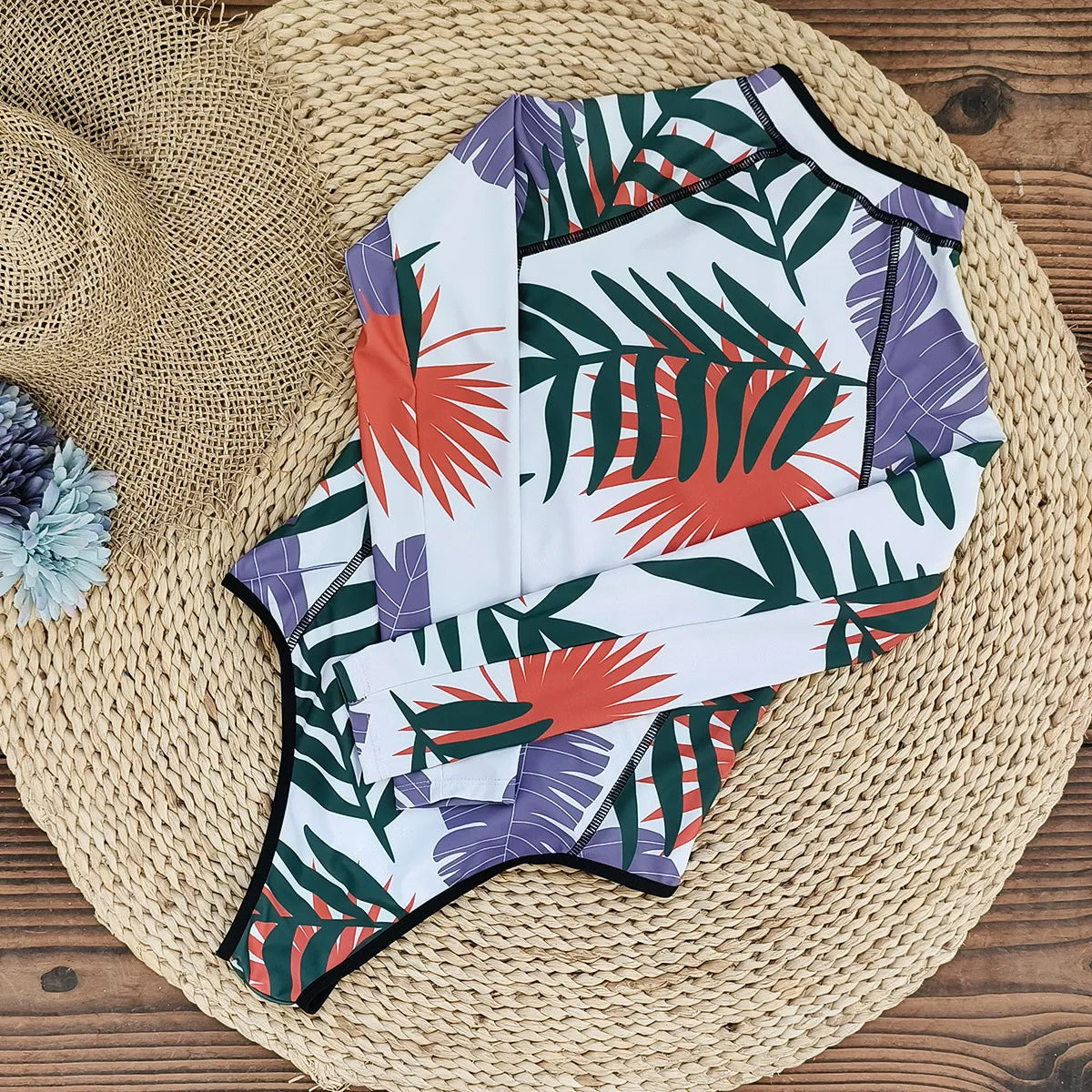 MUOLUX Rash Guard 2024 Long Sleeve One Piece Women Swimsuits Swimwear Female Monokini Uv Sun Protectio Zipper Sport Bathing Suit
