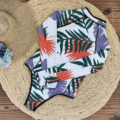 MUOLUX Rash Guard 2024 Long Sleeve One Piece Women Swimsuits Swimwear Female Monokini Uv Sun Protectio Zipper Sport Bathing Suit