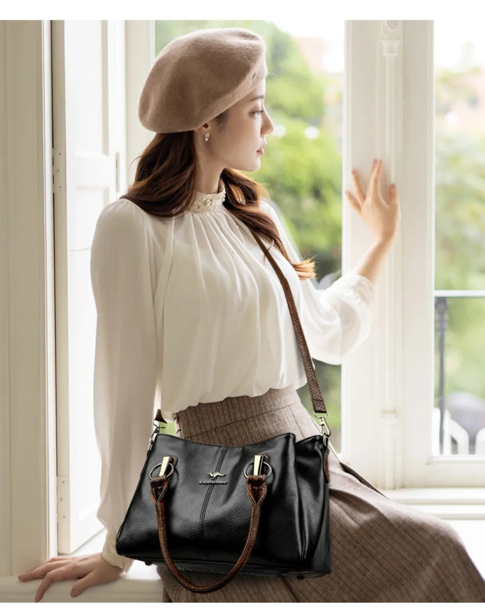 Luxury Handbags Women Bags Designer Soft Leather Shoulder Crossbody Bags for Women 2024 Elegant Large Capacity Tote Handbags Sac