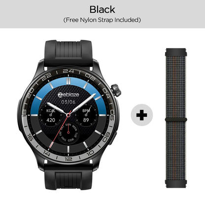 New Zeblaze Btalk 4 Pro Voice Calling Smart Watch 1.43''AMOLED Display Screen Heart Rate Fitness & Wellness Smartwatch For Men