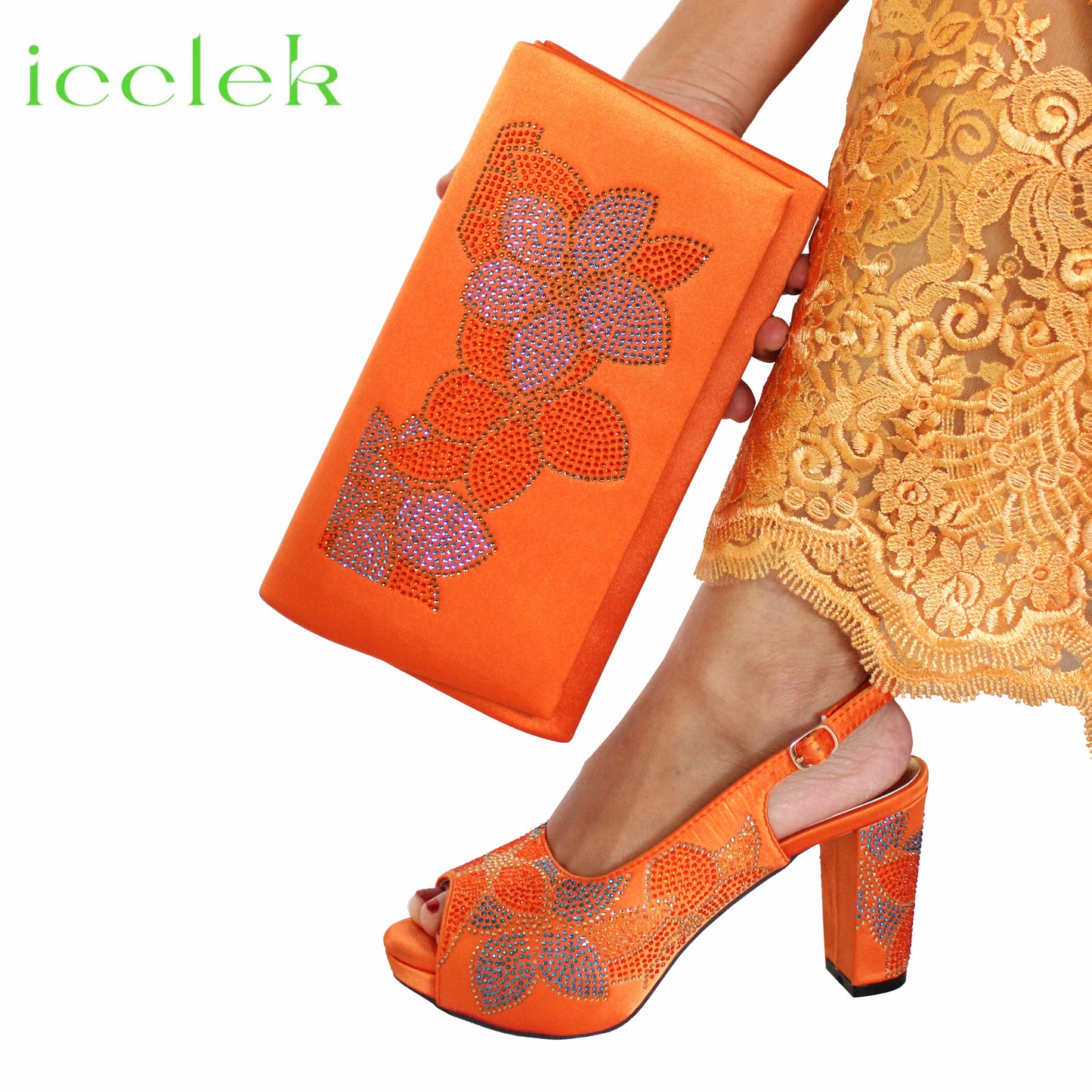 Baby Pink Flower Pattern Mature Pumps African Design Women Matching Shoes and Bag with Platform High Quality Sandals for Wedding