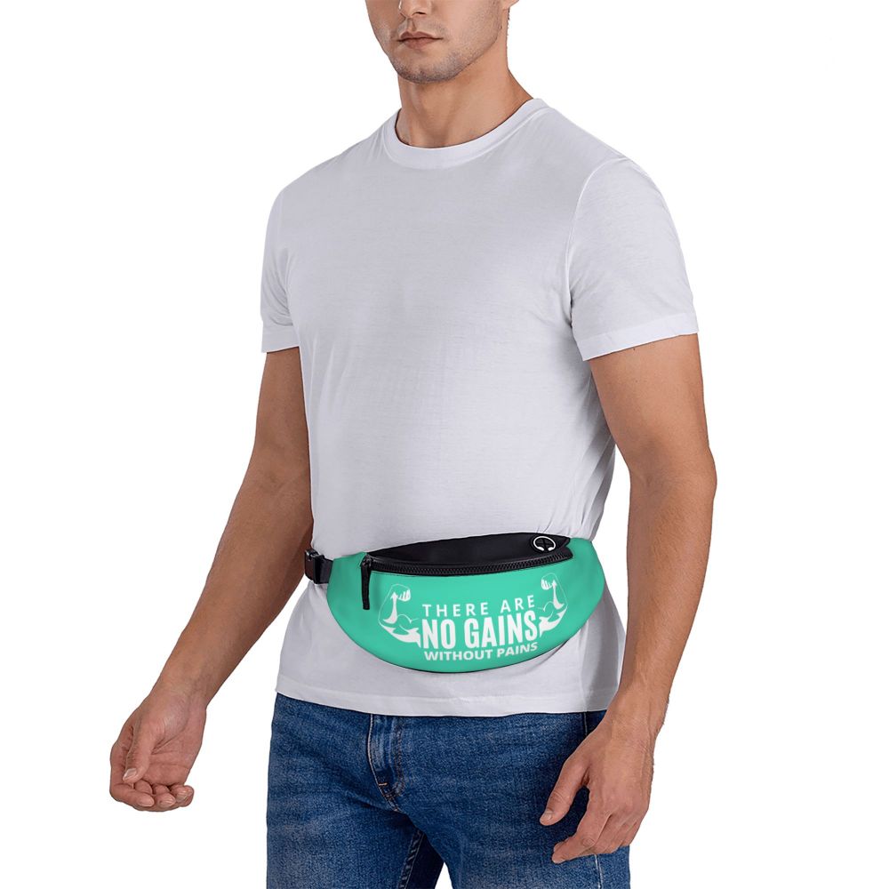 Powerhouse Gym Fanny Bag Custom Bodybuilders Fitness Crossbody Waist Pack Men Women Cycling Camping Phone Money Pouch