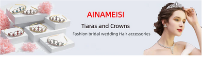 Ladies' Fashionable Silver-Plated And Diamond-Encrusted Metal Necklace, Earrings Set, Bride'S Wedding Attire And Accessories