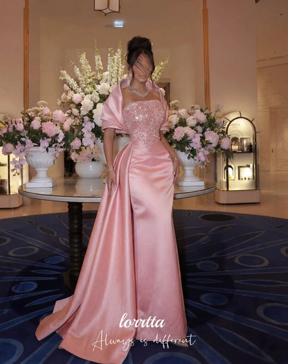 Lorrtta Customized pink Elegant Party Dresses birthday dress festa платье женское vestidos de fiesta Prom Dresses mermaid Dress